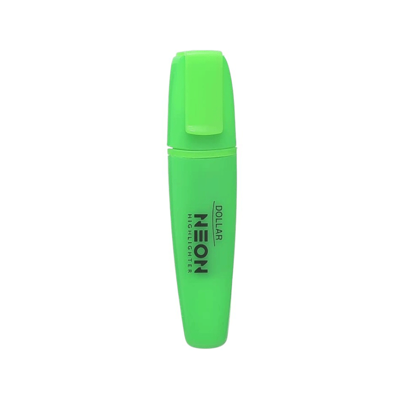 DOLLAR NEON HIGHLIGHTER 1`S GREEN